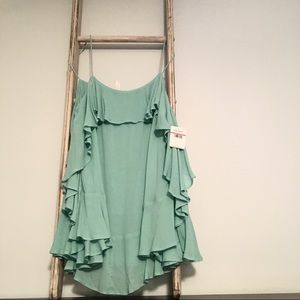 Free people teal top